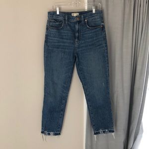 Madewell High-Rise Slim Crop Boyjean